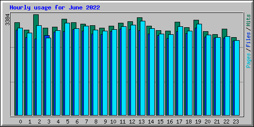 Hourly usage for June 2022